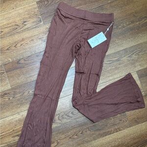 BuffBunny Ribbed Booty Booty Pant - Mocha - Medium Short